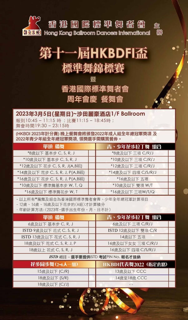 第11屆HKBDFI盃中文單張